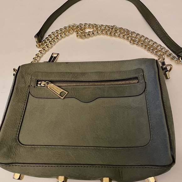 Rebecca Minkoff olive green suede purse - Picture 9 of 12